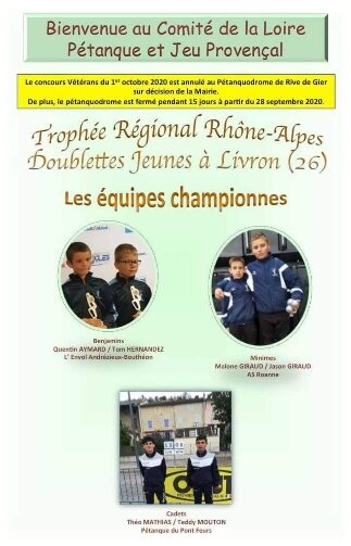 Pétanque pradinoise Les championnes
